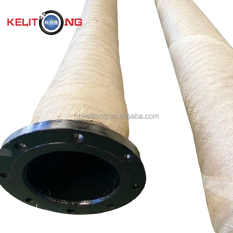 High quality fiberglass heat resistant hose Fire-resistant cooling water rubber hose