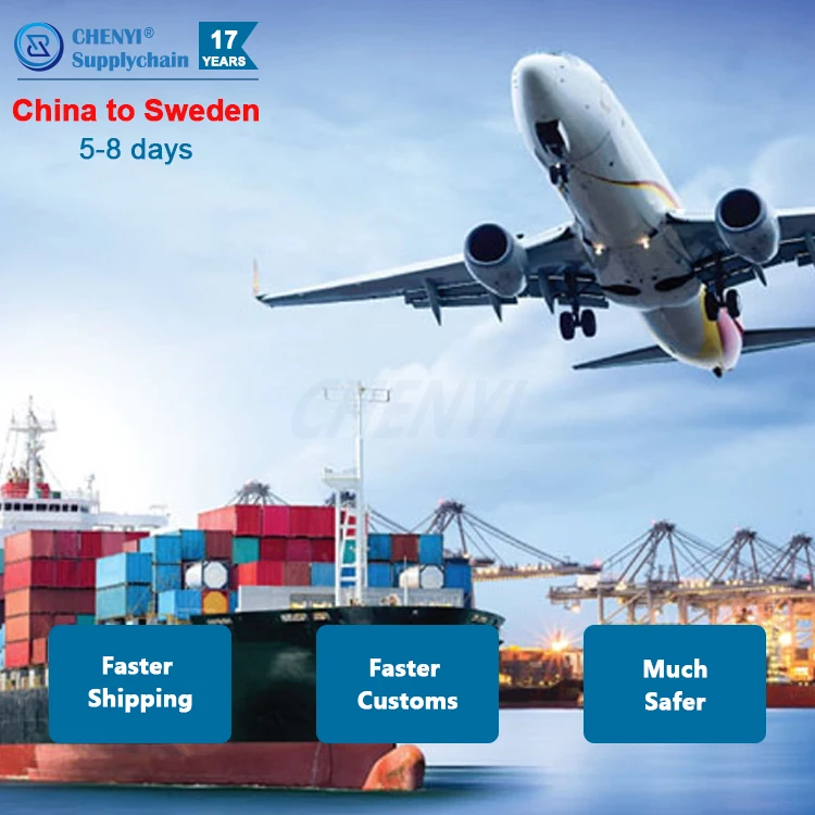 Fast DDP Logistics Shipping Service Provider Sea Air Freight Forwarder Agent From China To Sweden