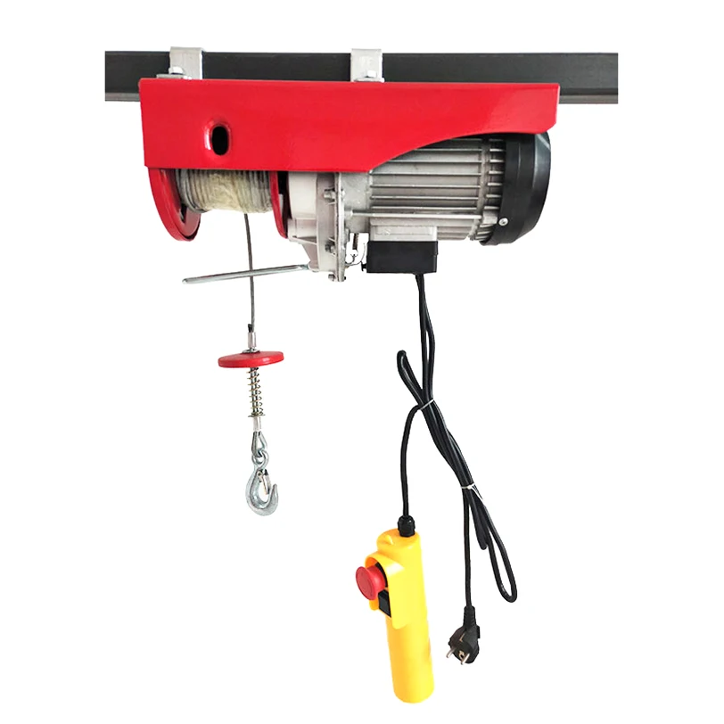 Mini Electric Chain Hoist Vital Lifting 1000kg  Single Phase 220v Pulley Wire Rope Electric Hoist