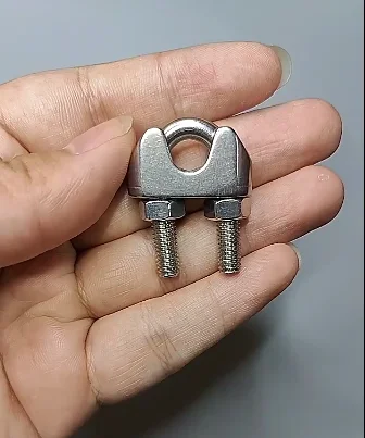 DIN741 SS304   High quality Malleable steel Rigging hardware Wire Rope Clip connecting Clip