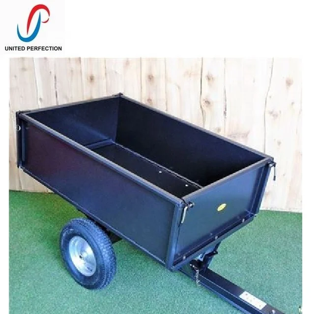 low MOQ best price hot sale dump cart flat bed Trailer motorcycle trailer with HEAVY LOADING