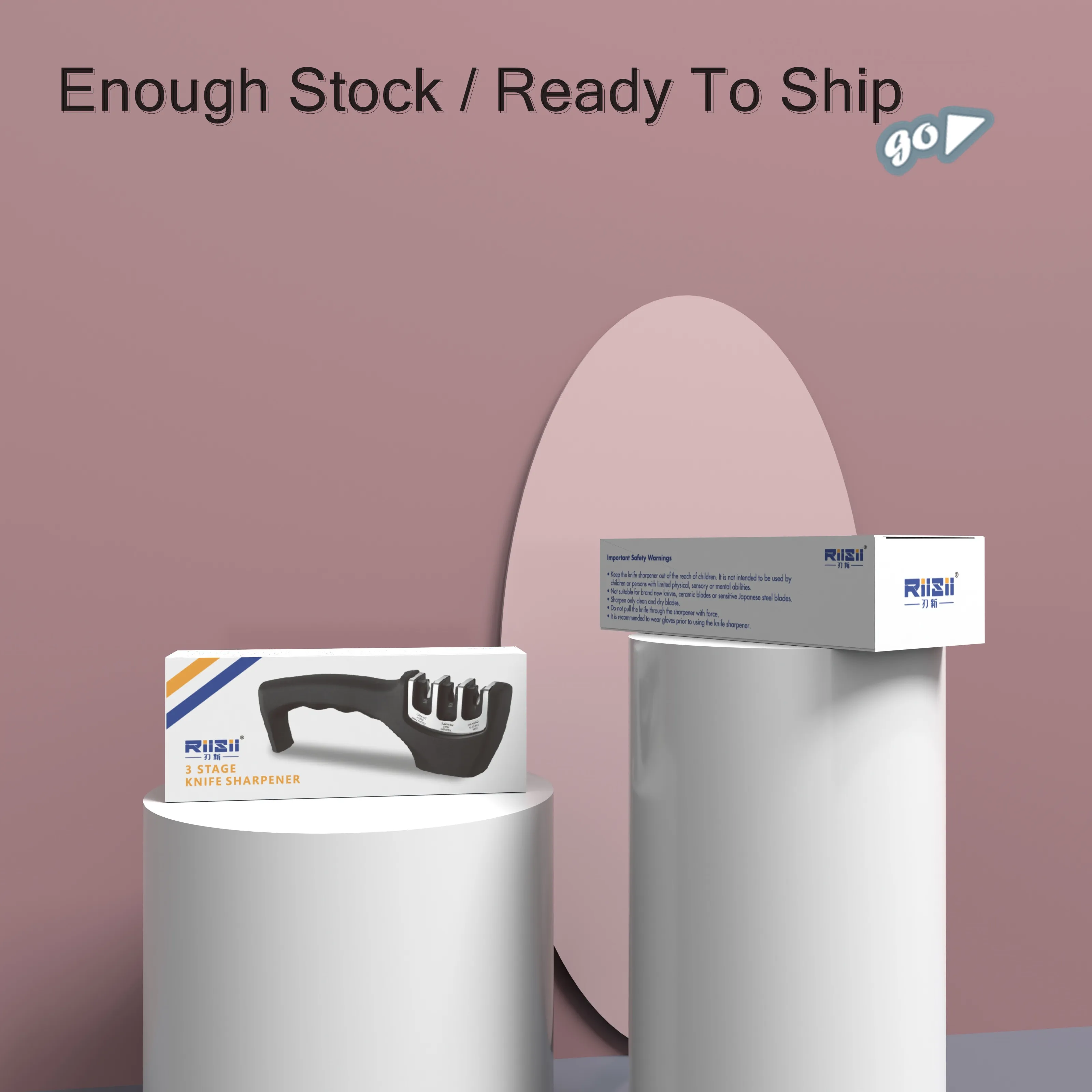 Высокое качество и хорошая почтовый ящик из нержавеющей стали многофункциональный с металлической ручной 3 ступени нож и ножницы точилка