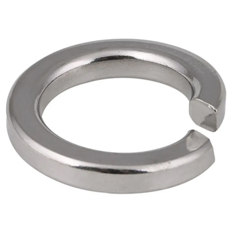 Nickel Plated Carbon Steel Spring Split Lock Washer M2 M2.5 M3 M4 M5 M6 M8 M10 M12 M16 Elastic Gaskets Din127