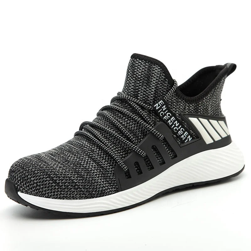 In Stock Causal Breathable Safety Boots Steel Toe Ladies Lightweight Women Work Shoes