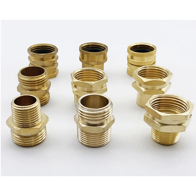 GHT NPT USA Thread Quick Connector Male Female Faucet  Adapter Water connector Repair Brass Fitting Garden hose connector