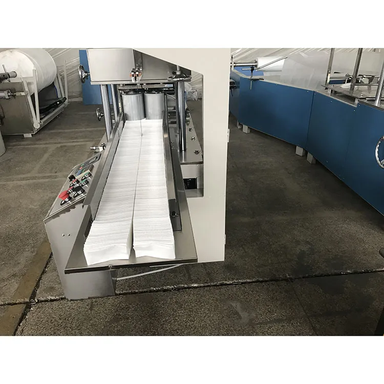 medical gauze swab cutting and folding machine