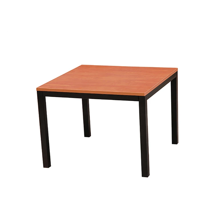 Custom Size High Density Wood Metal Leg School Library Wooden Round Table