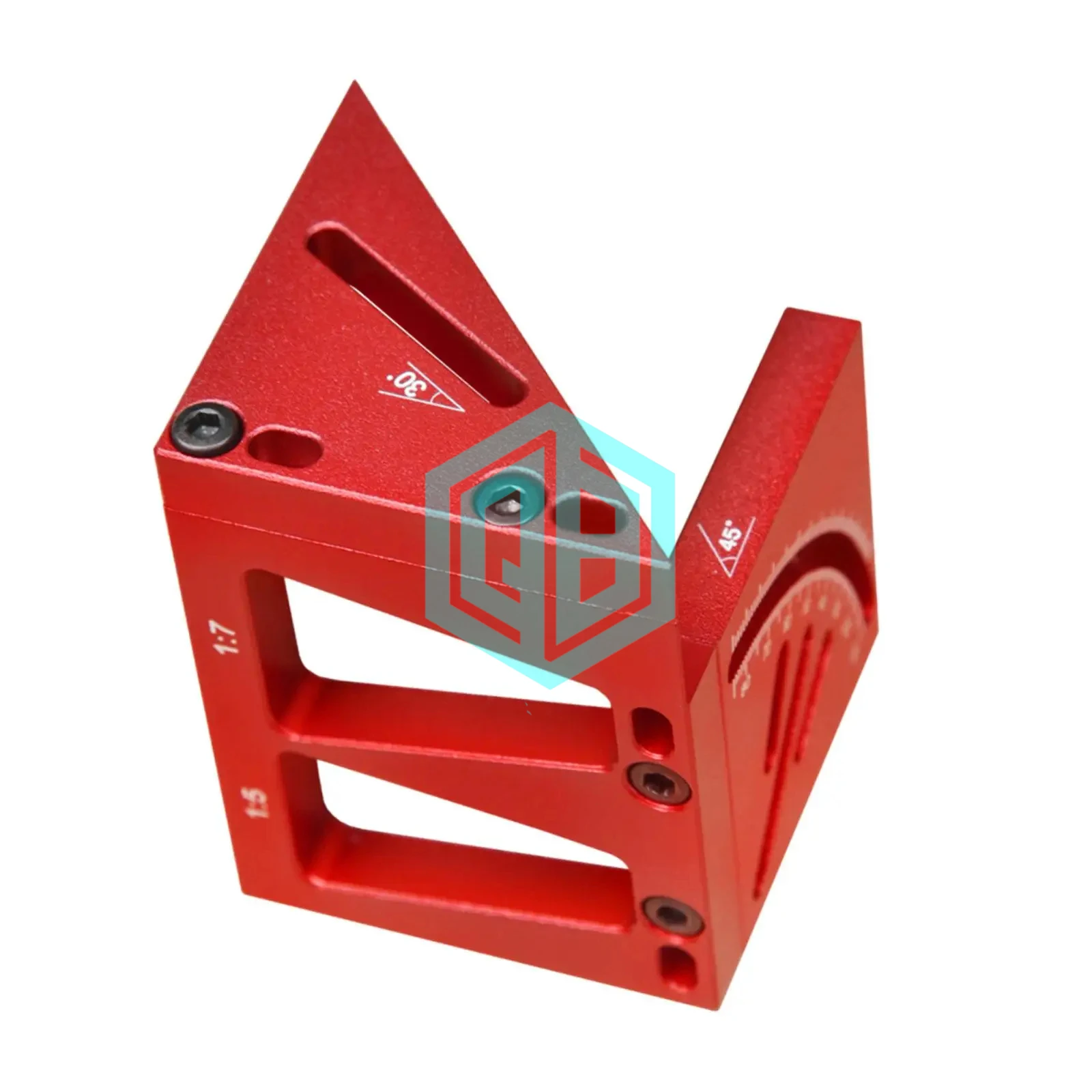 CNC Machining Anodized Steel Parts Metal Milling Square Ruler Square Protractor Carpenter Tools with High Quality Aluminum