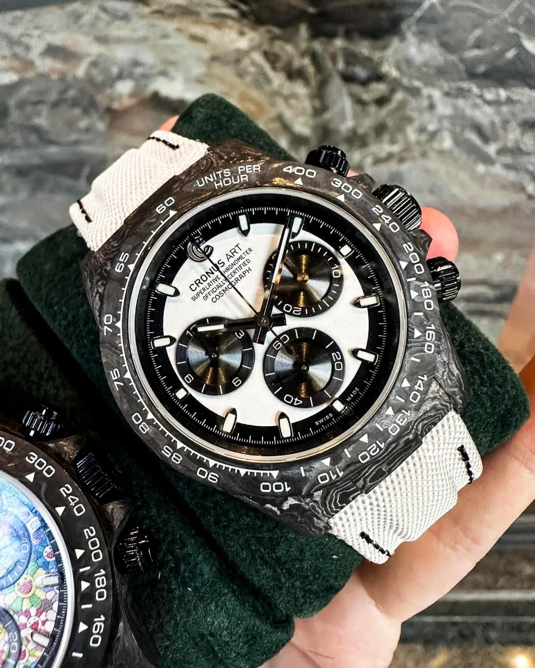 Hot-selling black 40mm carbon fiber Round case Precision orologio meccanico tourbillon watch