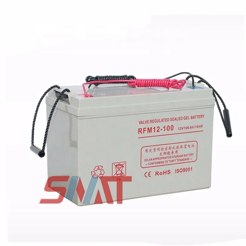
100AH 12V Maintenance-free deep cycle battery active polymer gel battery for solar energy systems 