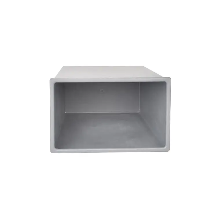 New arrival matt grey double layer metal rectangle waste trash bin for hotel