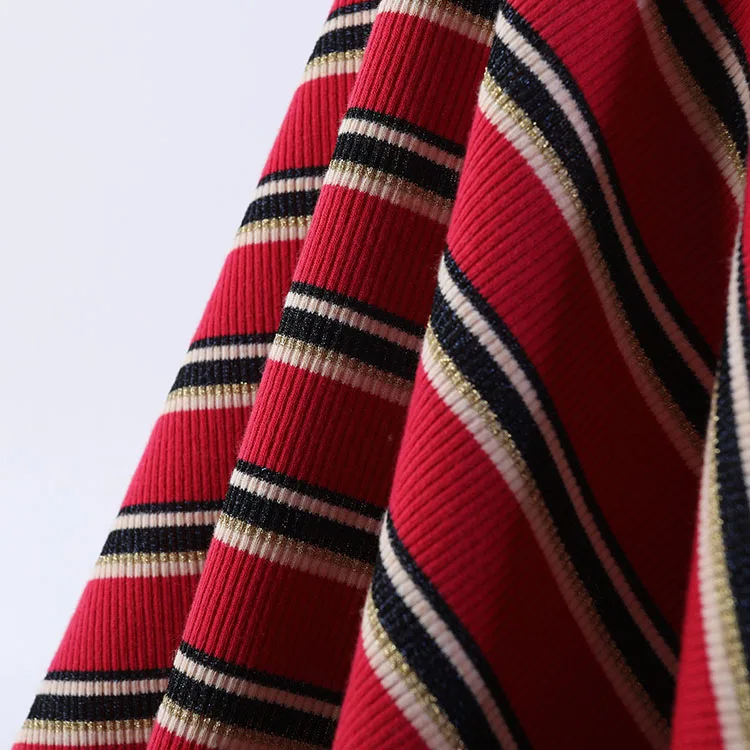 
Modern design metallic fabric filigree TR filigree stretch rib 