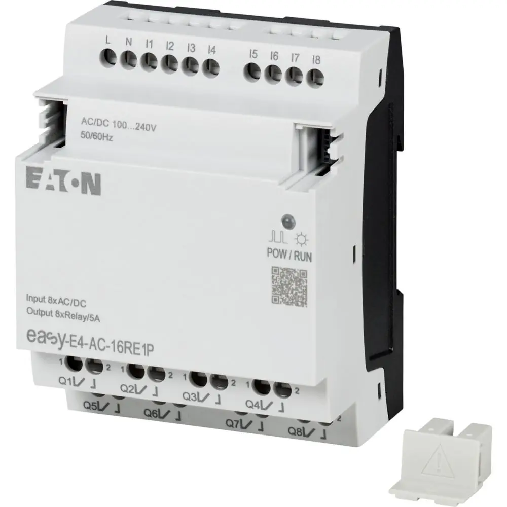 easyE4 CPU, 8DI(4AI)4RO, Power source 12/24V DC or 24V AC, With display screen, keyboard, Ethernet interface EASY-E4-UC-12RC1P