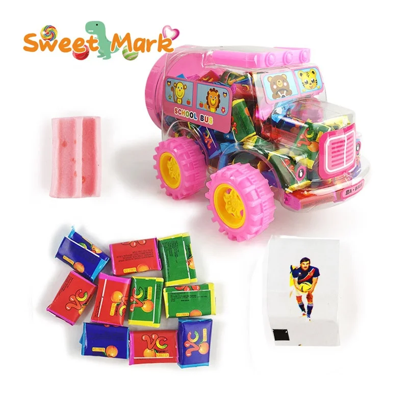 Фруктовый вкус жевательная резинка тату бумажные конфеты с жевательной резинкой и Сладостями