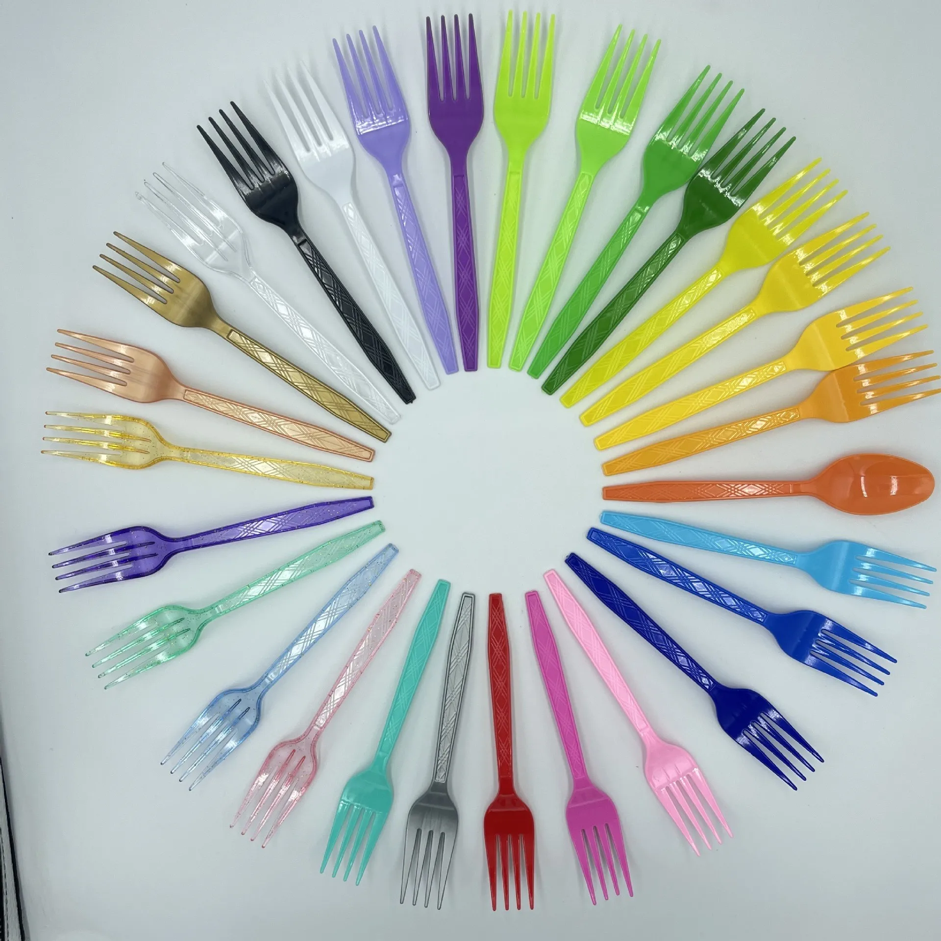 OEM plastic spoons customized colored  ice cream spoon