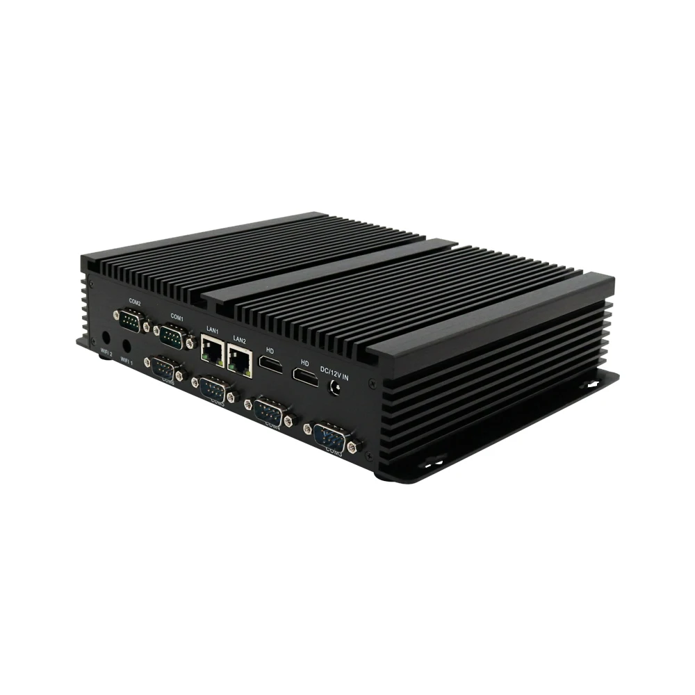 Eglobal 2 x HD 6 * COM RS232 Core i7-4500U прочный промышленный Мини ПК с двойной Lan 8 USB Wins10/компьютер