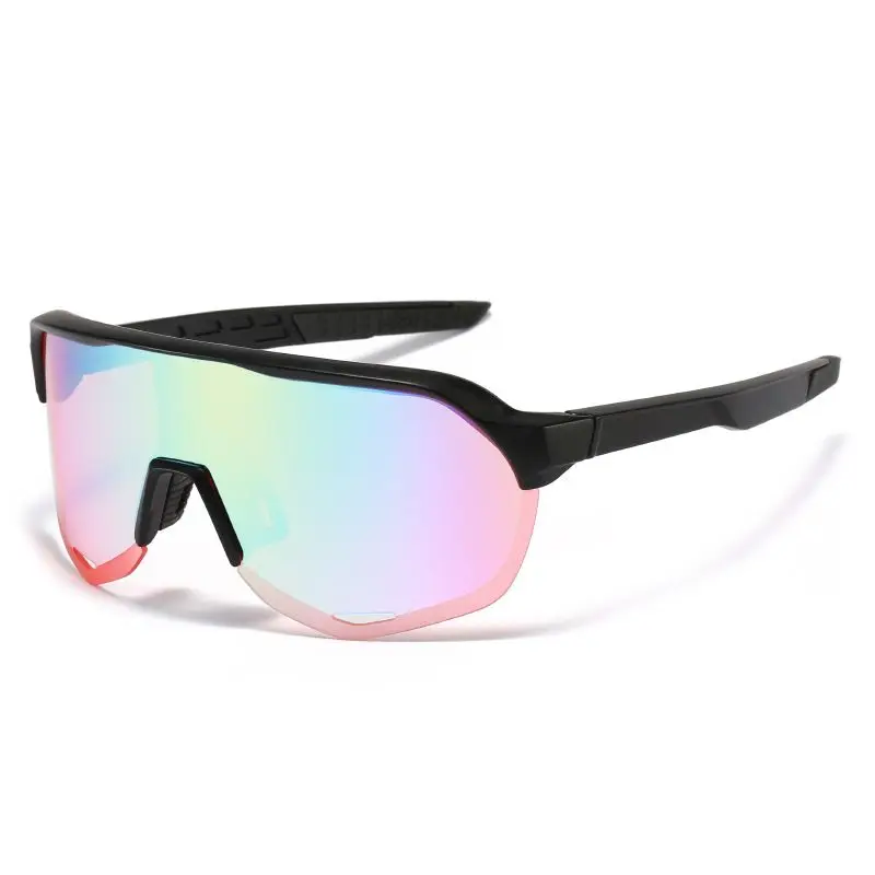 LBAshades  6604  Outdoor sport sunglasses cycling sunglasses  one piece Mirror lens glasses shades men