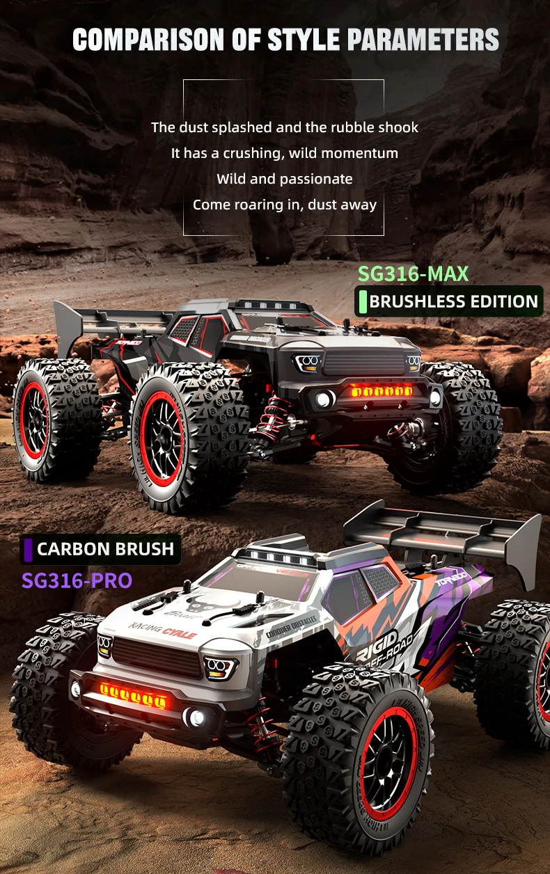 ZLL SG316 PRO 1/16 карбоновая щетка 4WD 40 км/ч гоночный автомобиль 2 4 г высокоскоростной внедорожный Дрифтерный