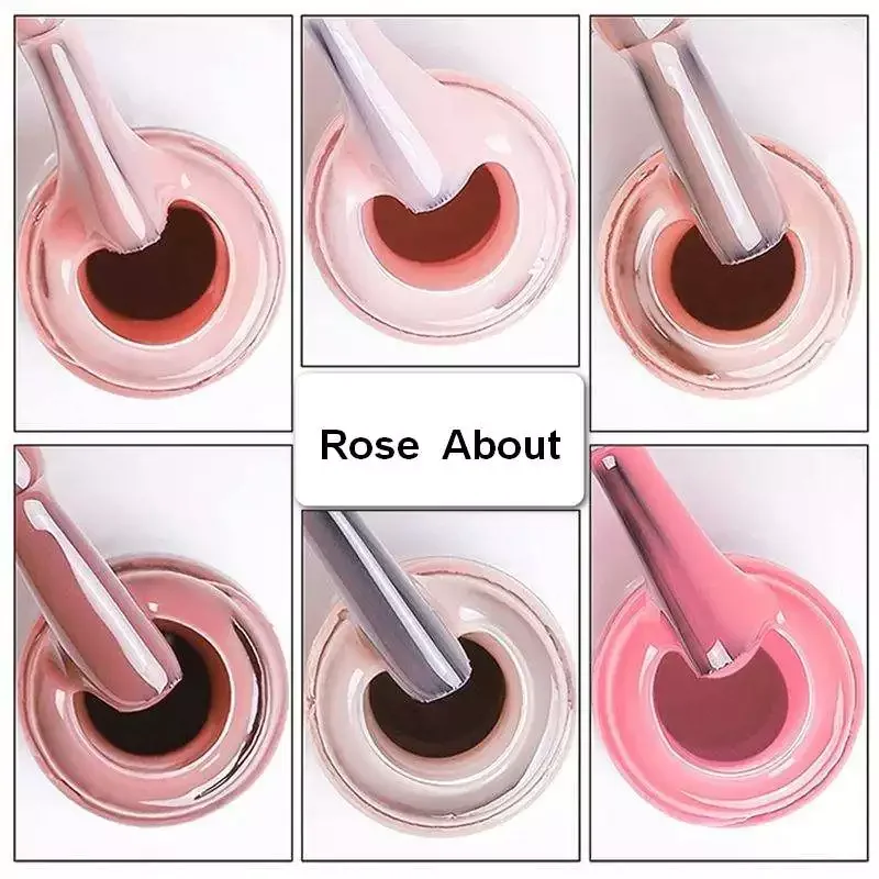 KINNCO French Rubber Base Coat Gel Polish Soak Off UV GEL nail polish OEM Customs Logo 45 colors