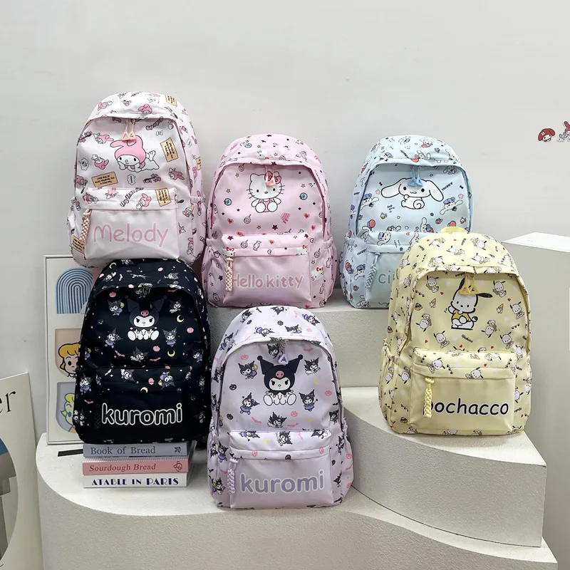 Kids School Bags Cute Cartoon Kitty -school Backpacks Set Waterproof Backpack