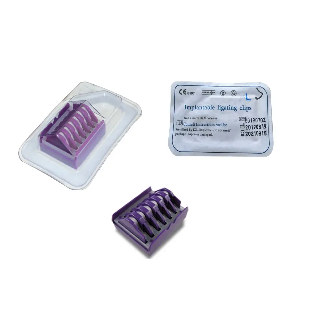 Factory Supply Medical Hemolock Clips Polymer Ligating Hemolok Clips Of Laparoscopy