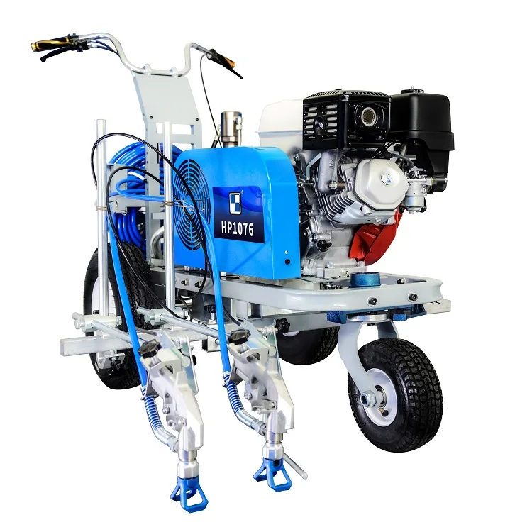 HB1076 cooling paint line striper for road surface,   hydraulic airless paint sprayer powerful road line marking machine