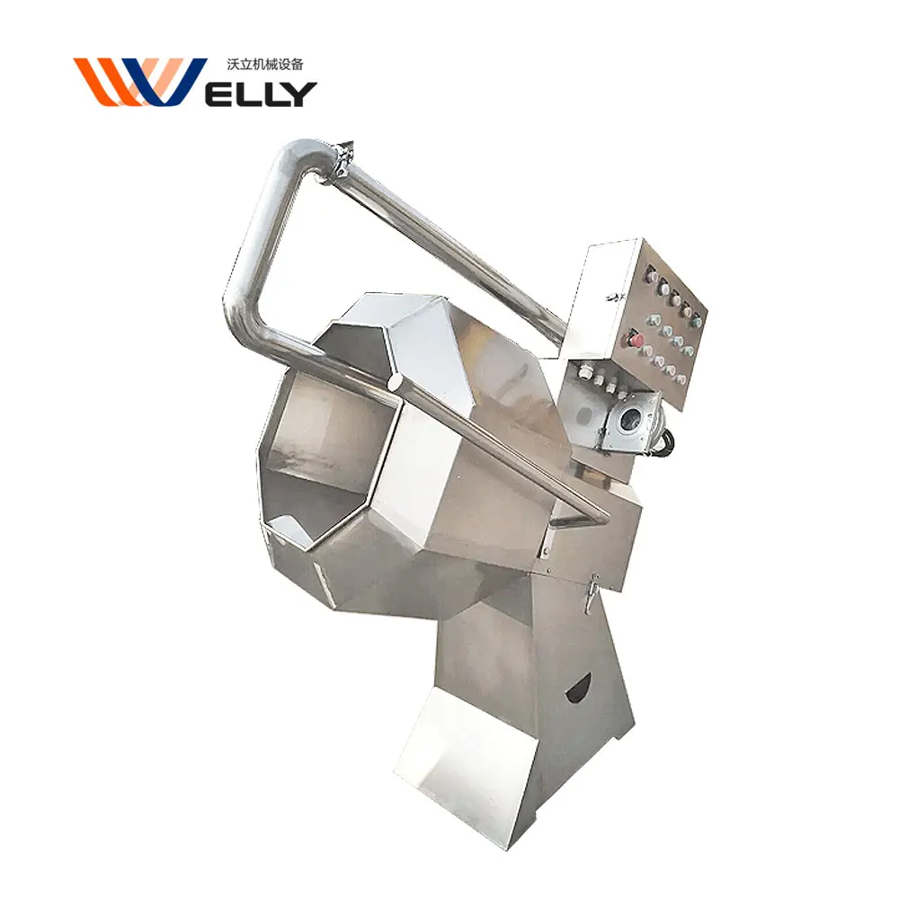 Time saving Automatic Flavor Nuts Potato Crisps Vegetable Peanut Flavoring Nut Seasoning Mixing Machine