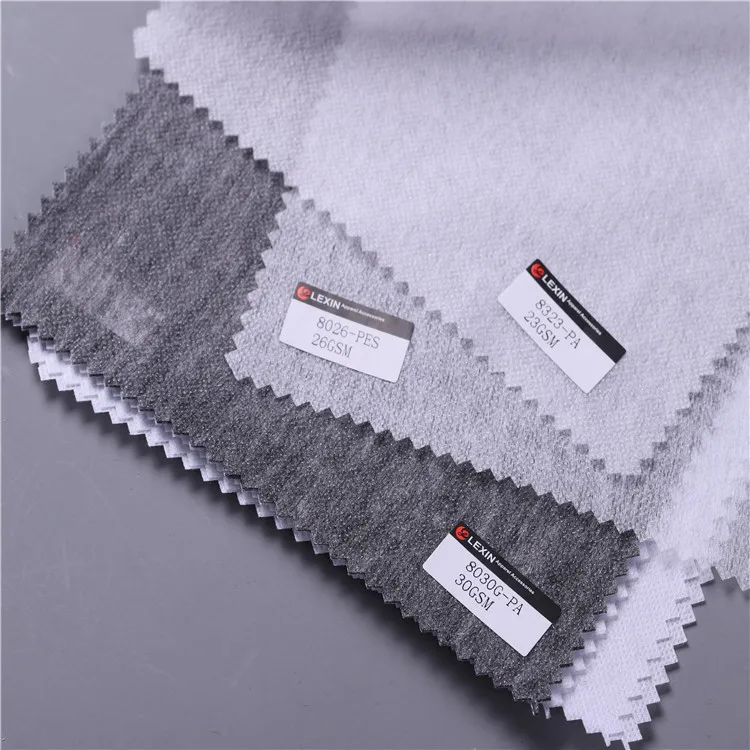 hot sale 100% polyester nonwoven interlining for garment