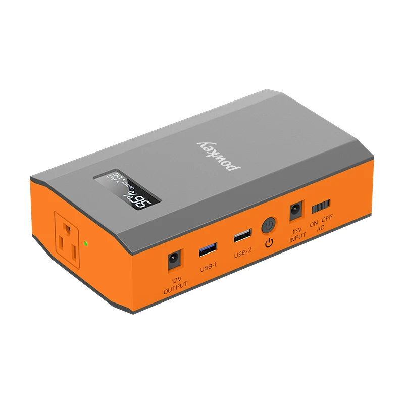 Пользовательский логотип OEM 24000 мАч PowerBank с цифровым дисплеем DC USB AC выход 65 Вт портативная электростанция
