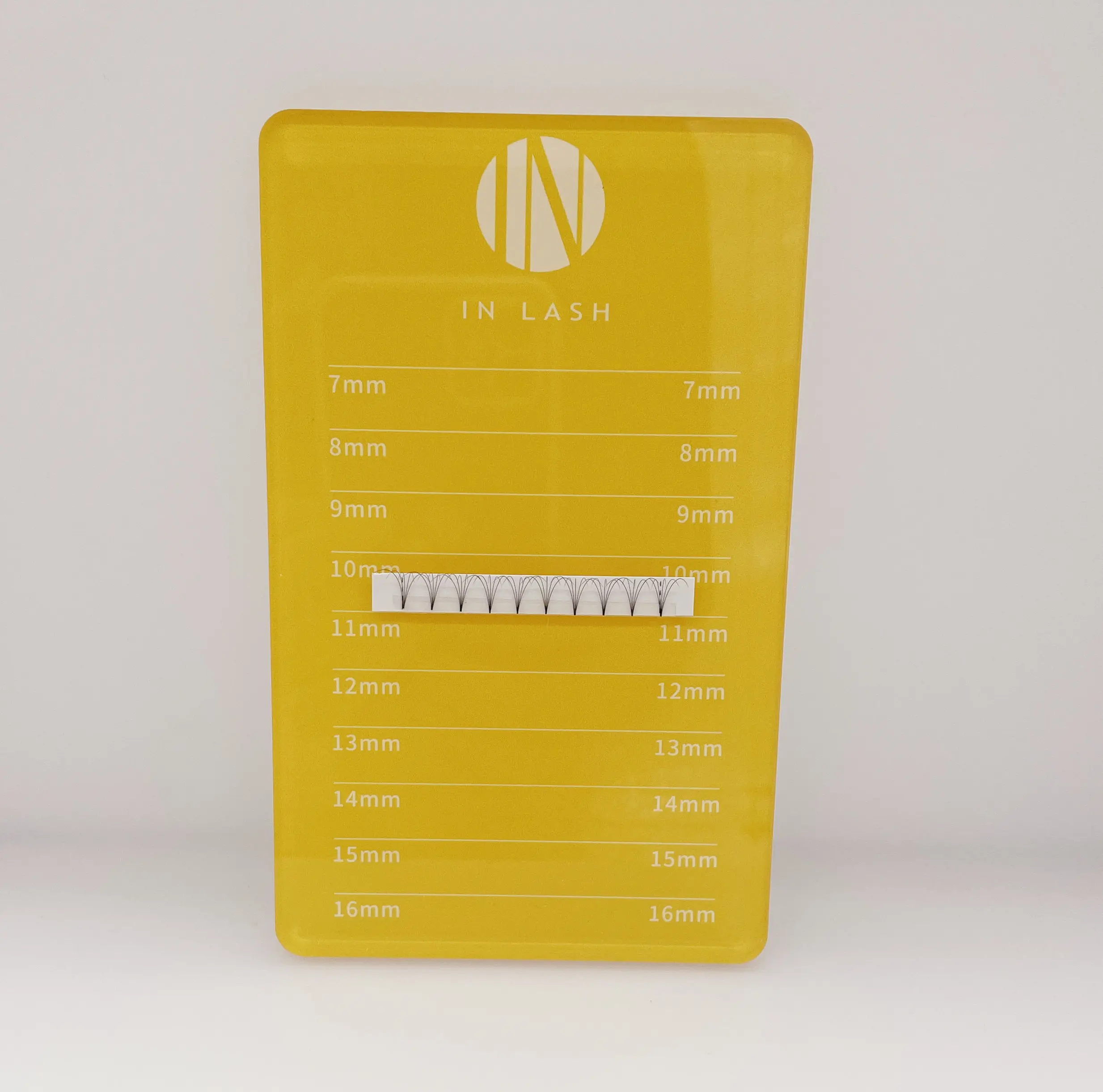 Professional acrylic  Lash Vendor Supply Single beige acrylic lash tile eyelash extension holder palette OEM