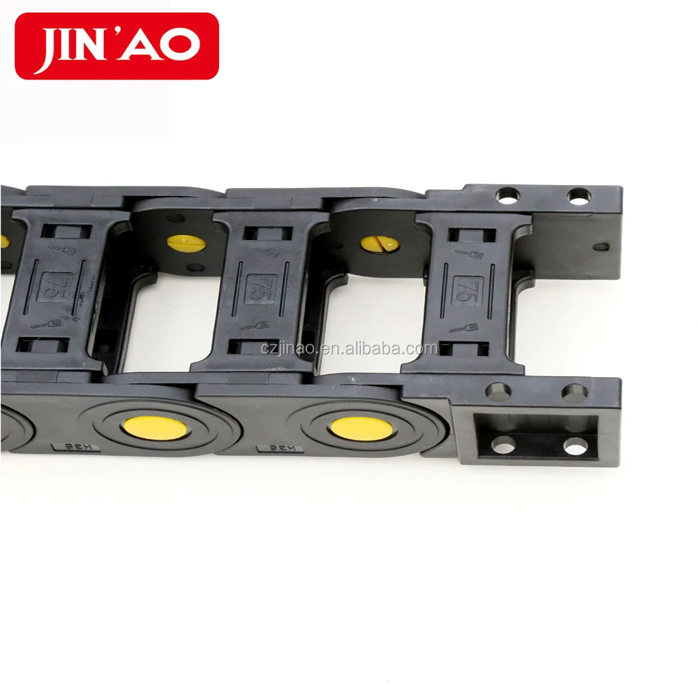 Plastic cable carrier drag chain