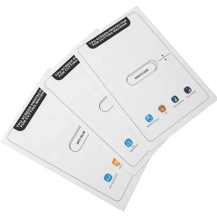 MRYES Hot Sales 180*120mm 300*200mm HD TPU Hydrogel Film Sheet For Cell Phone Screen Protector Cutting Machine Plotter Cutter