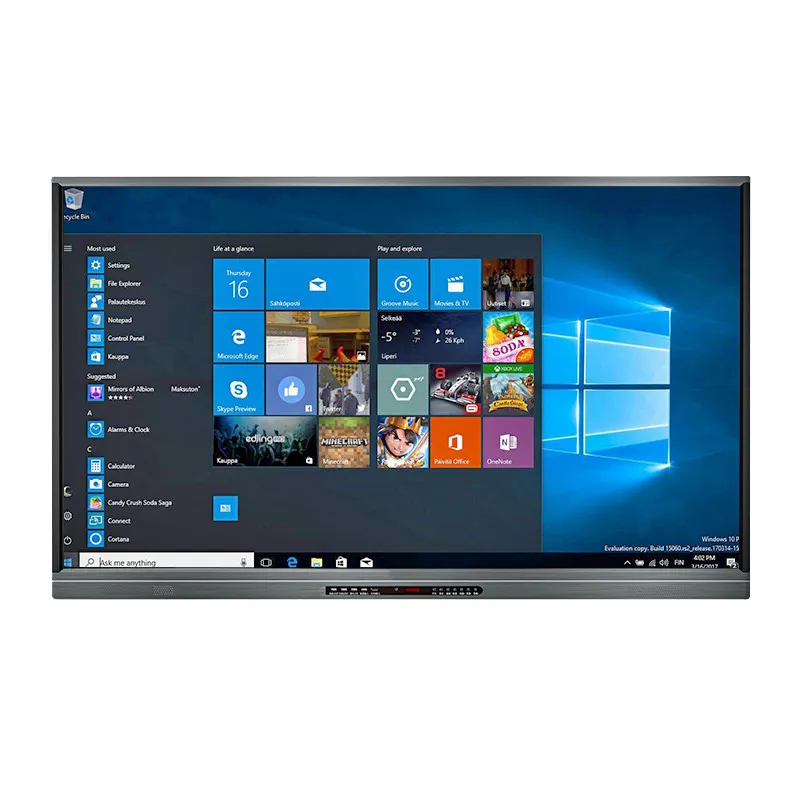 65 дюймов ЖК-в-одном: высокотехнологичная Интерактивная сенсорный экран мультимедийное образование белая доска для классных комнат