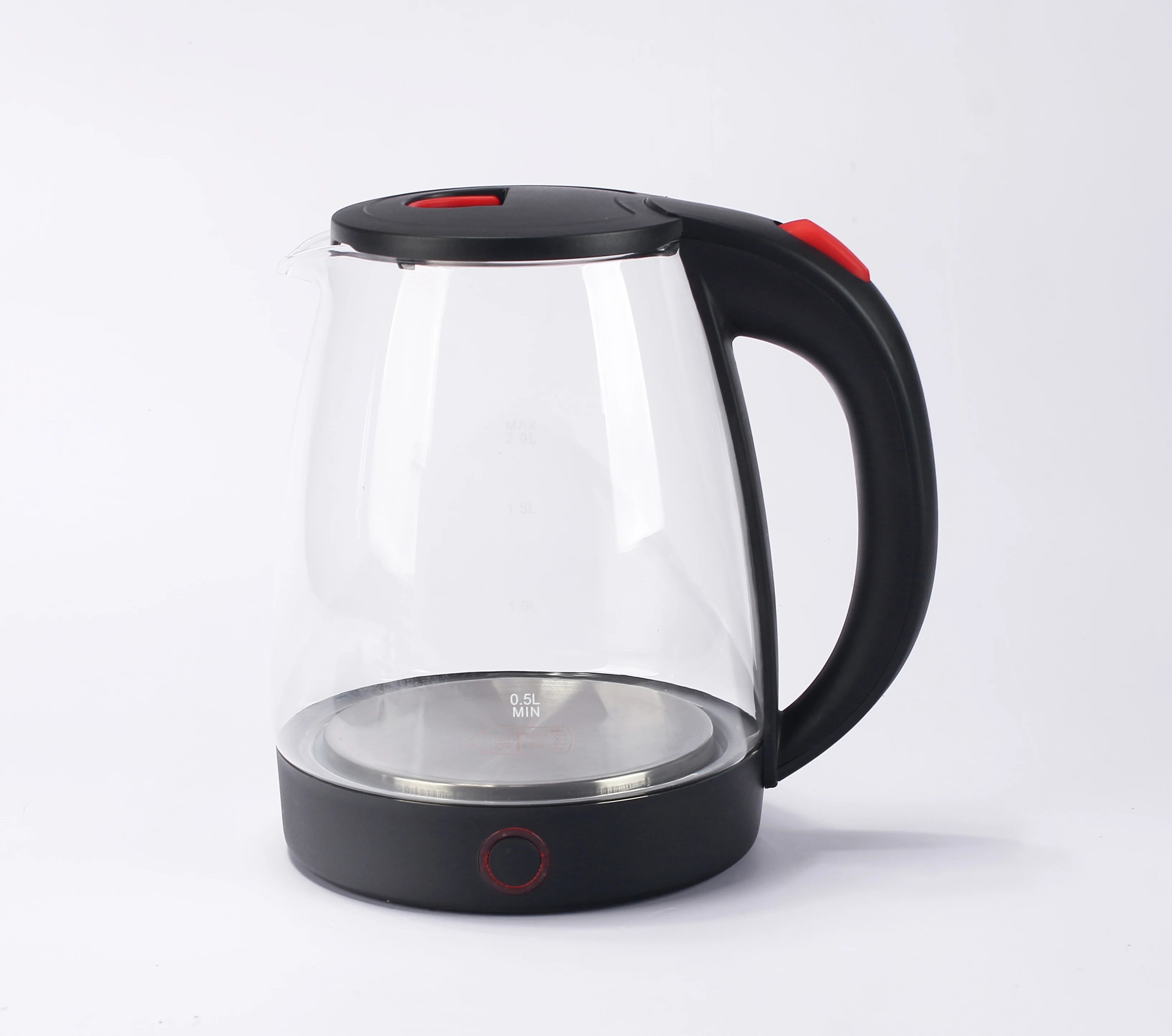 Europe popula 2.0 lilter cordless electric glass kettle
