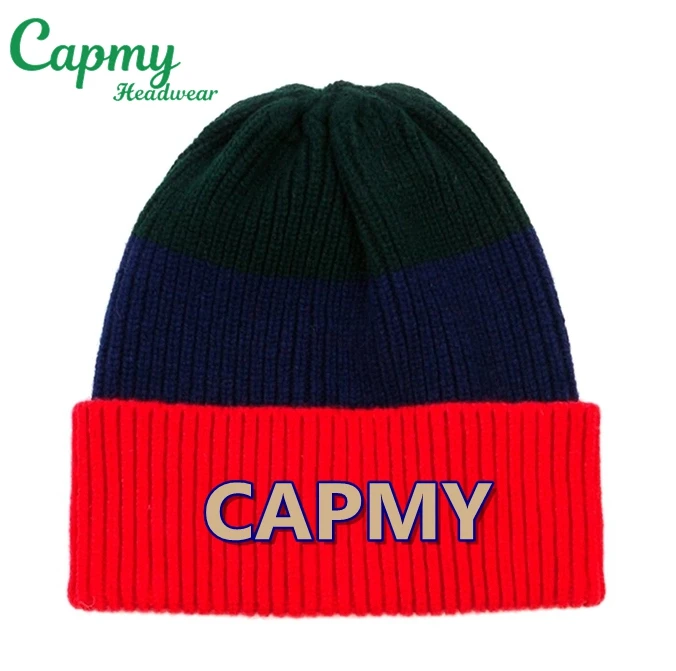 Custom popular manufacturer 100% wool high quality winter warm knit beanie hat