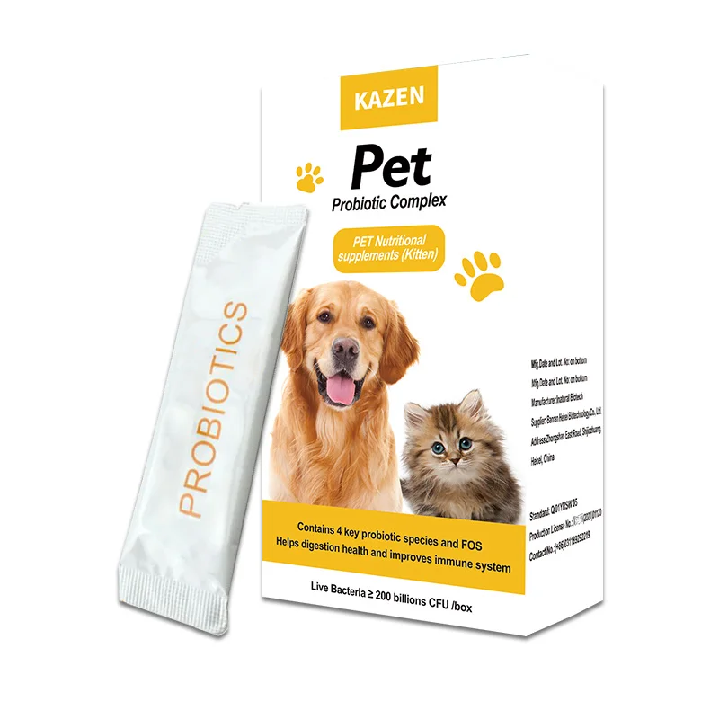Trending products 2021 new arrivals wholesale pet health probiotic instant granules paste dog chews powder for pet food