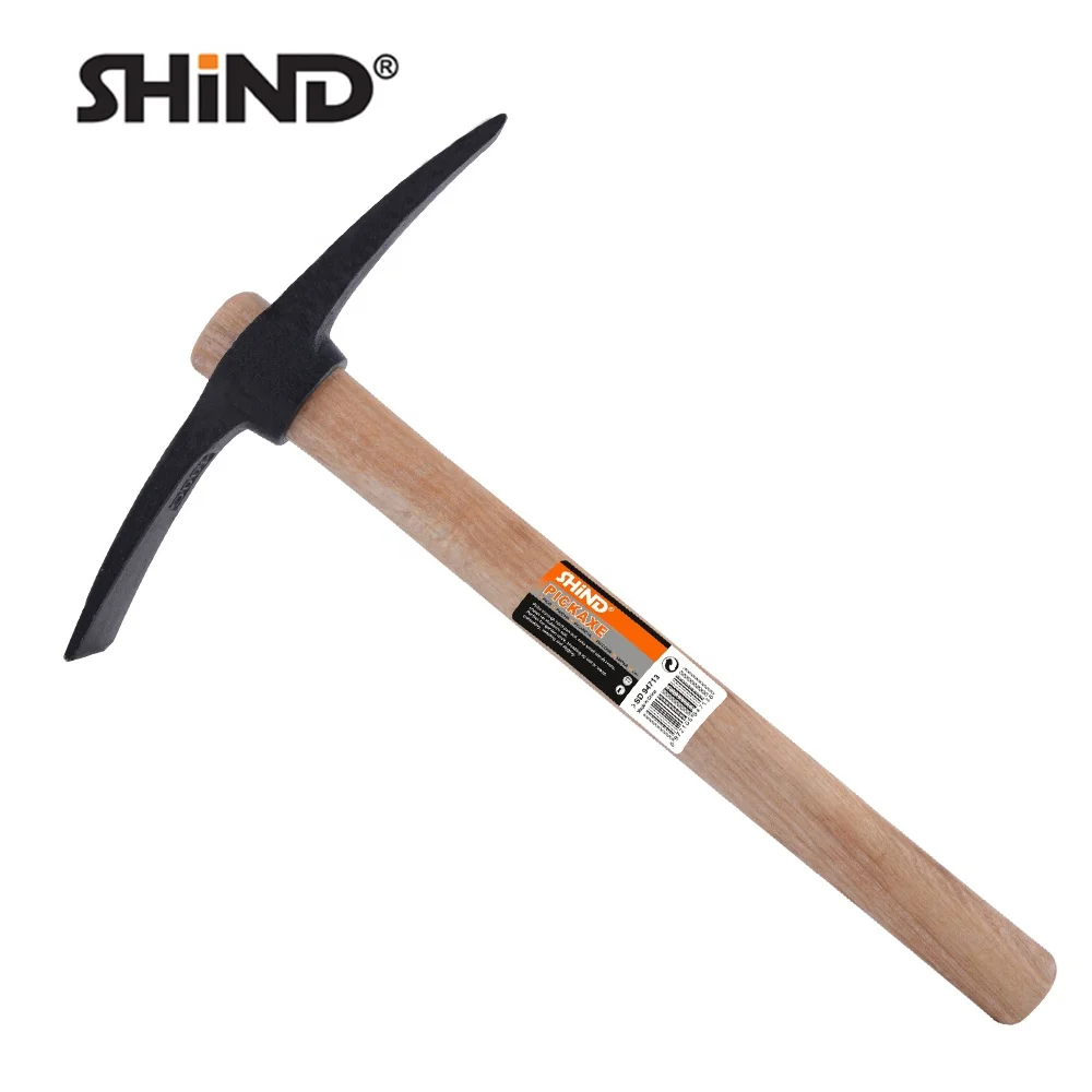 SHIND 94713 400 г Хорошее качество фермы ручные инструменты садовые выбрать сильный и твердый Железный маленький Кирка с деревянной ручкой