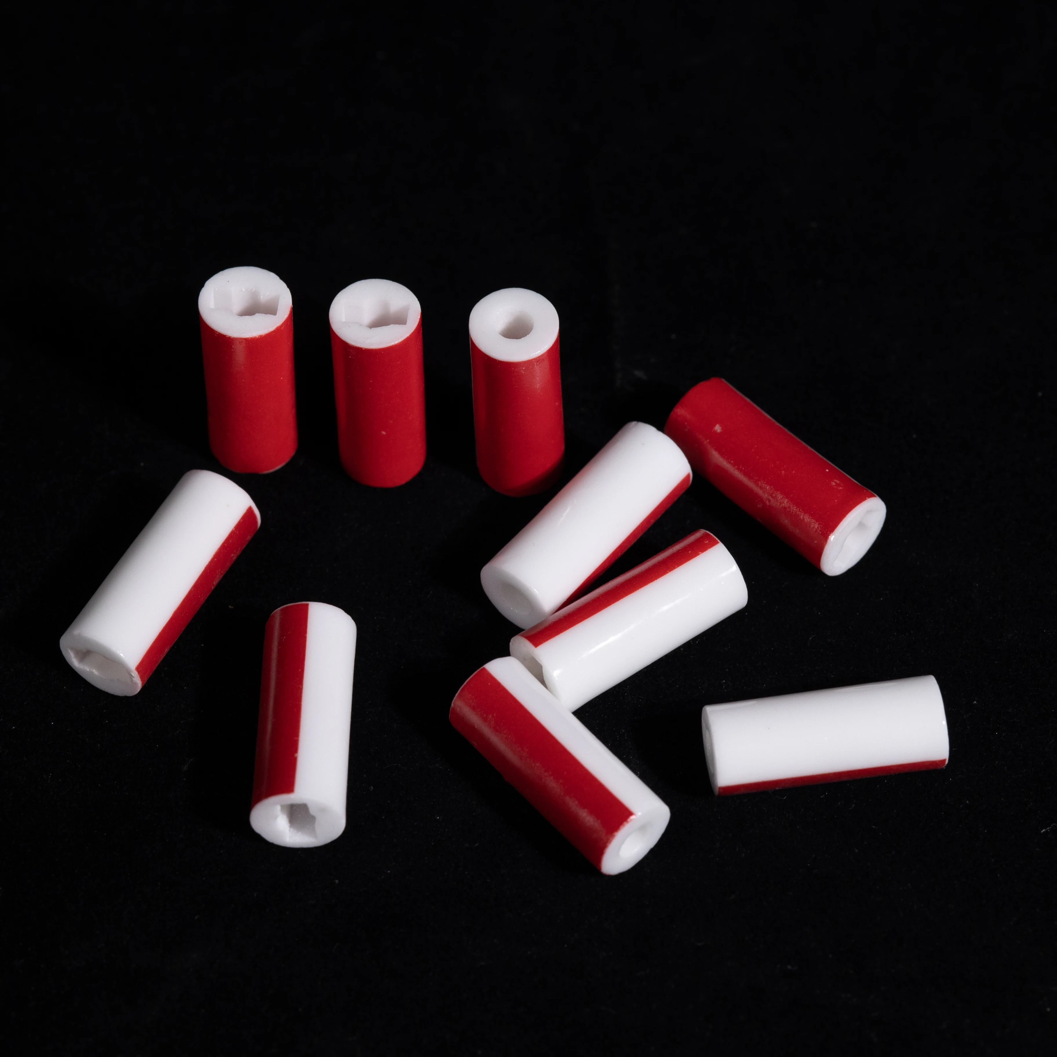 XinJiao customized 96 99 alumina zirconia ceramic tube with red sticker