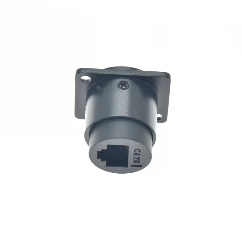 USB2.0 RJ45 Ethernet receptacle adapter IP67 waterproof power connector