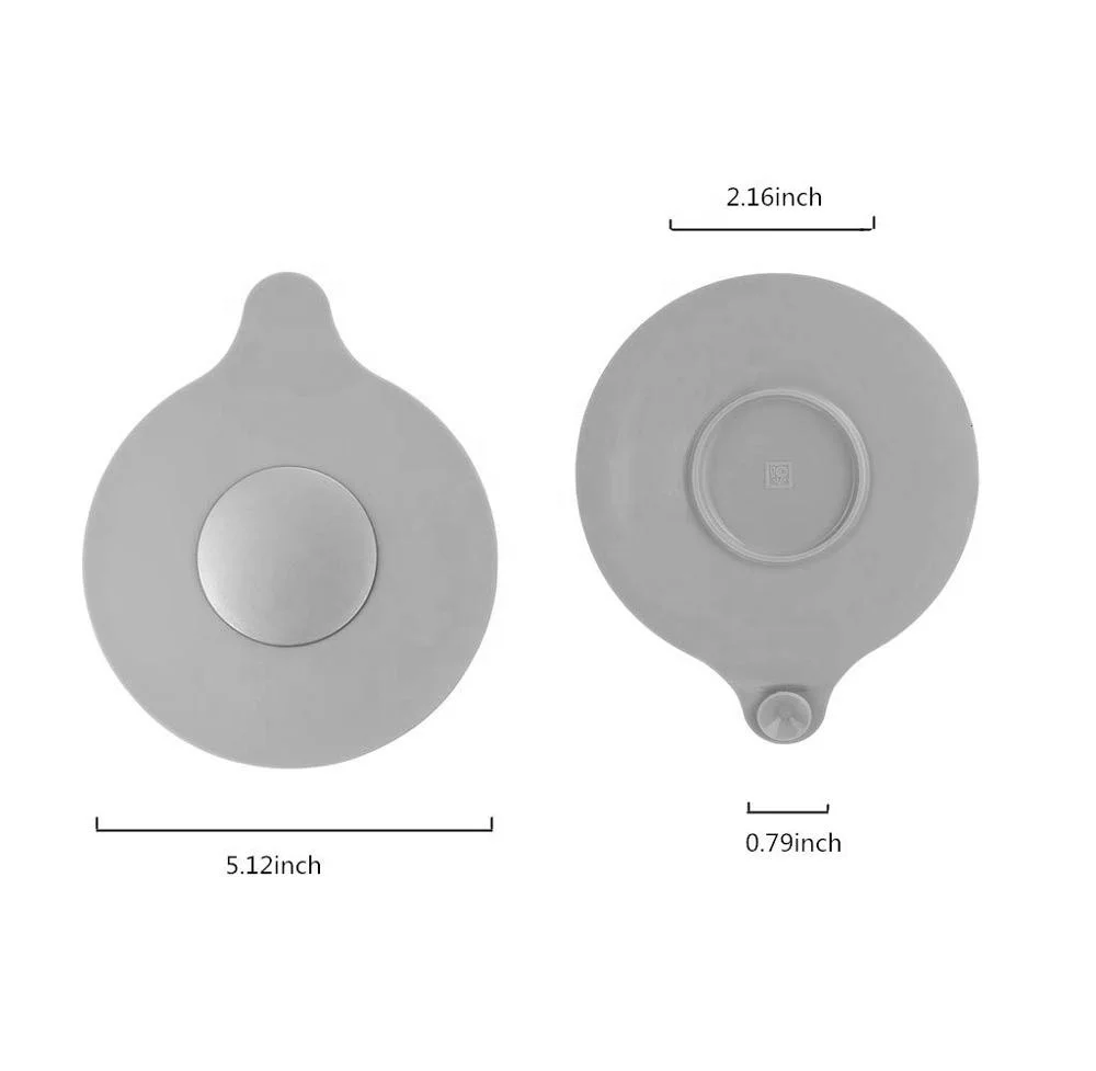 Silicone Shower Drain Bathroom Deodorant Floor Drain Bath Plug, Bathtub Drain Cover, Silicone Drain Stopper With Suction Cup