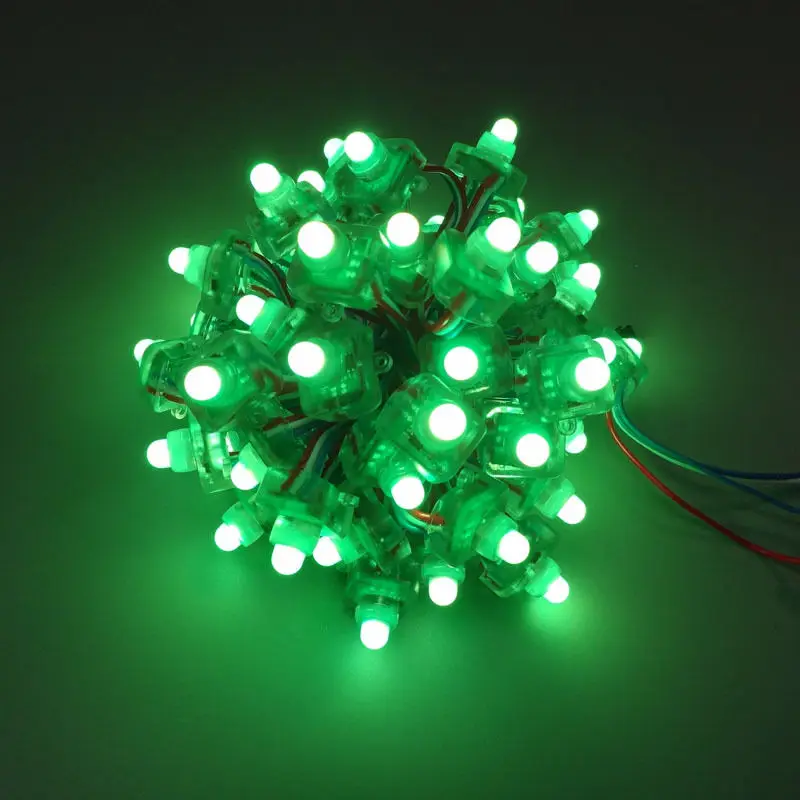 High Bright 9mm WS2811 Single color Digital LED Pixel Light christmas decorations IP68 waterproof Exposed light without plate