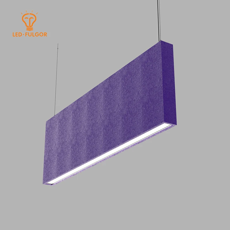 Multi Function Decoration and sound absorbing pendant mount Acoustic Panel For led Light