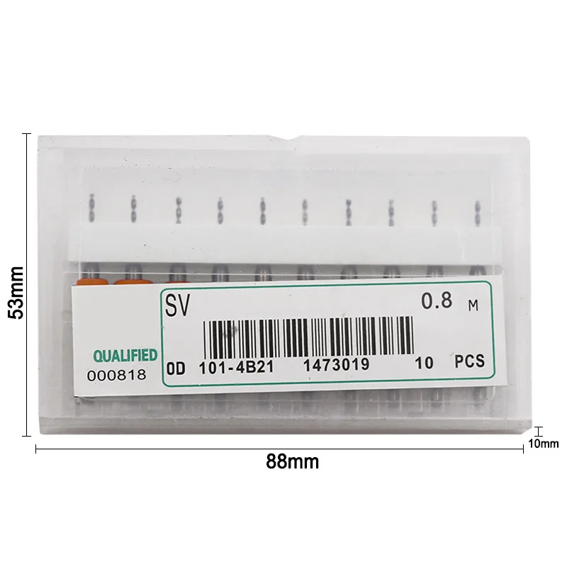 10pcs/Set 0.6-1.5mm Mini PCB Drill Bit Set Alloy Tungsten Steel for Print Circuit Board CNC Drill Bits Kit