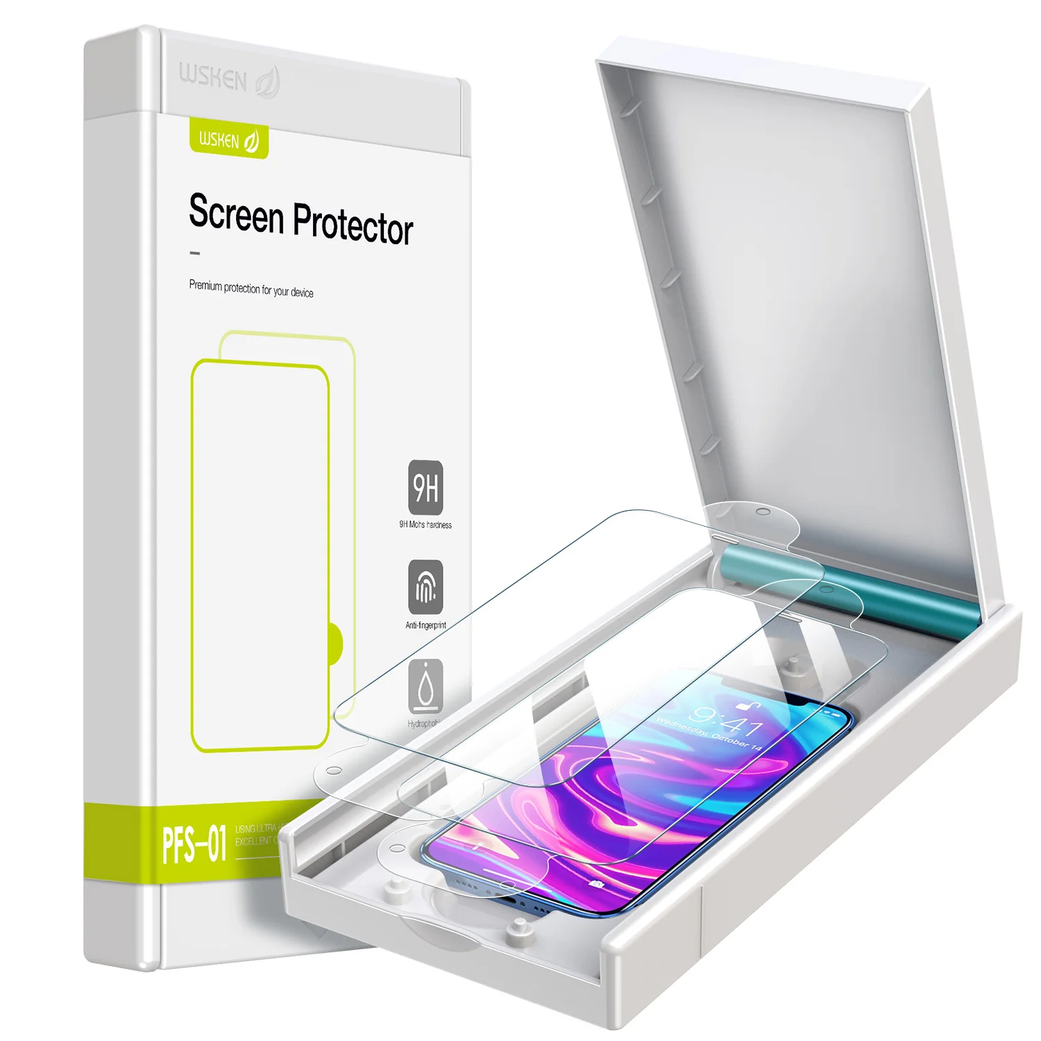 
5.4 6.1 6.7 Inch Mobile Phone Tempered Glass Screen Protector Install installation Accessory Kit for iPhone 12 Screen Protector 