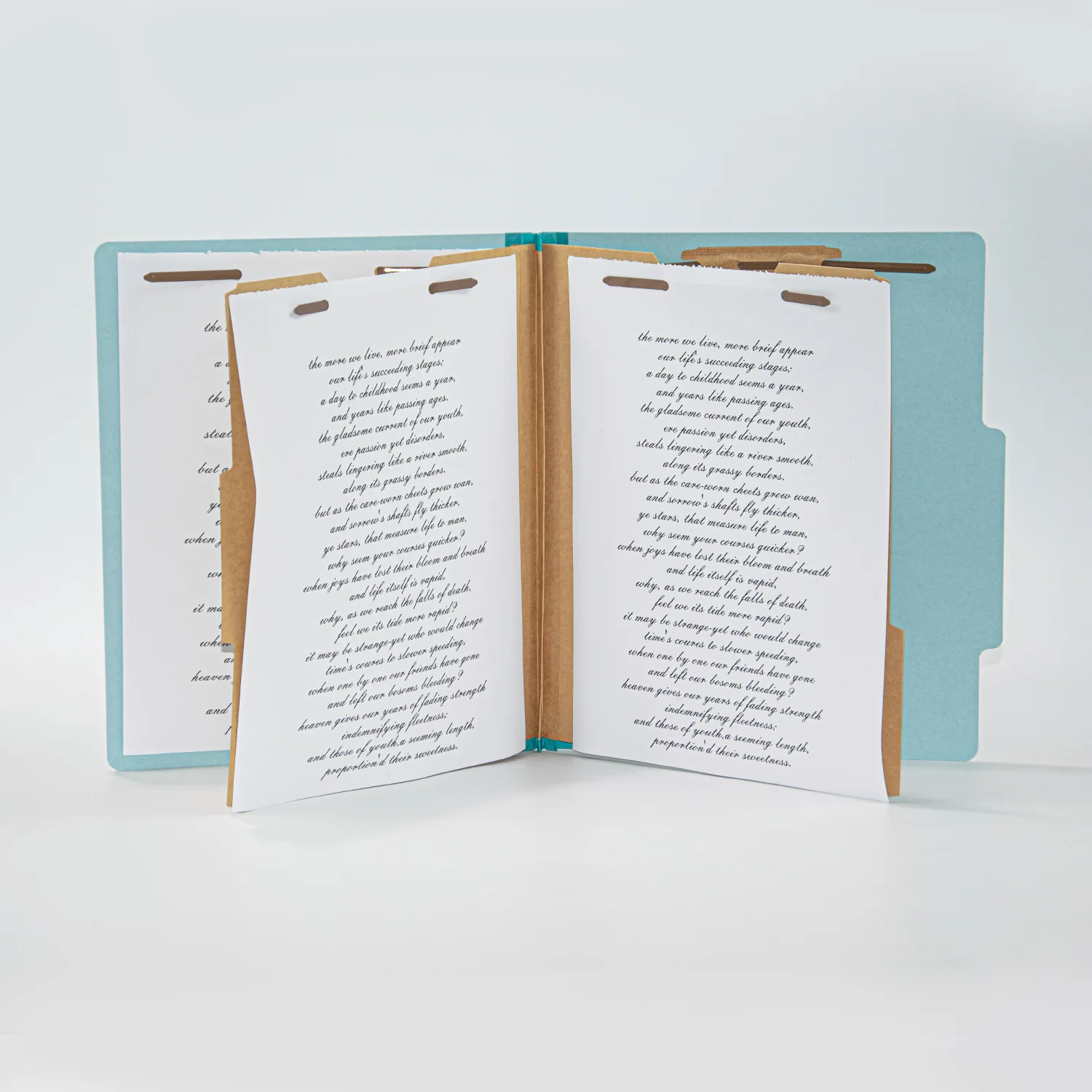 Factory Letter Size Pressboard Classification File Folder Bright Colored File Folder with Dividers Recycled Folders for Office