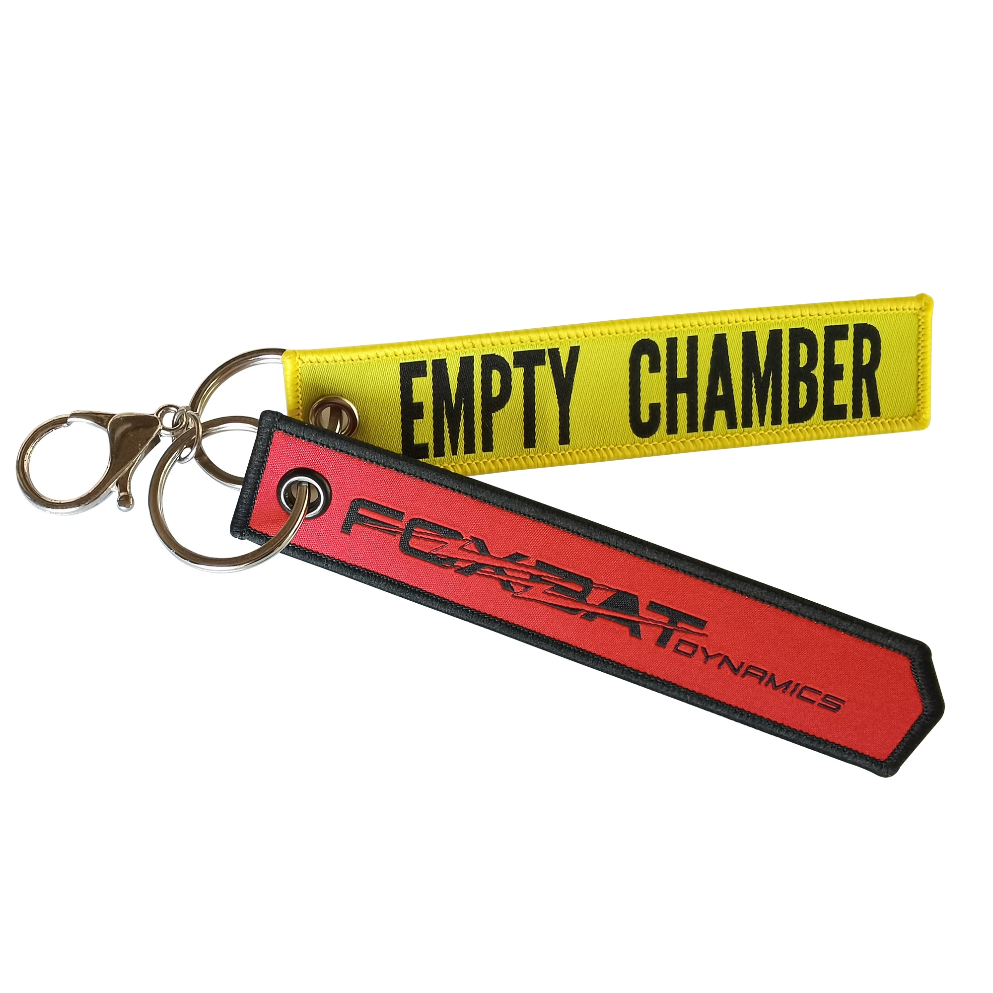 Wholesale Cheap Customized Personalized Fabric Embroidery Patch Key Chain Key Ring 3D Custom Animal Woven Keychain