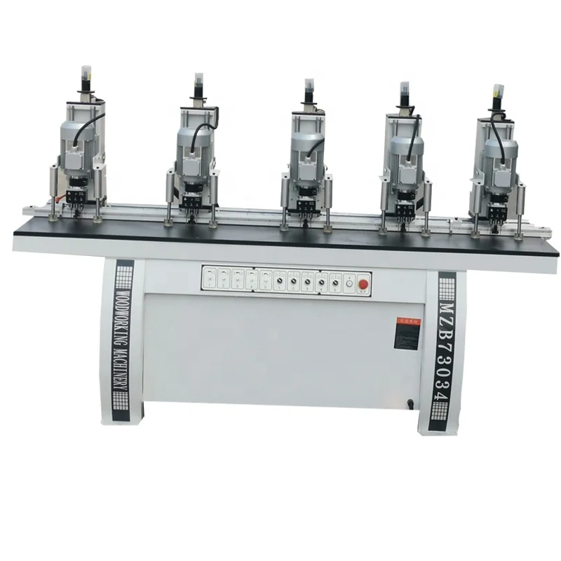 MZB73034 woodworking 5 heads multiple wood hole hinge drilling machine