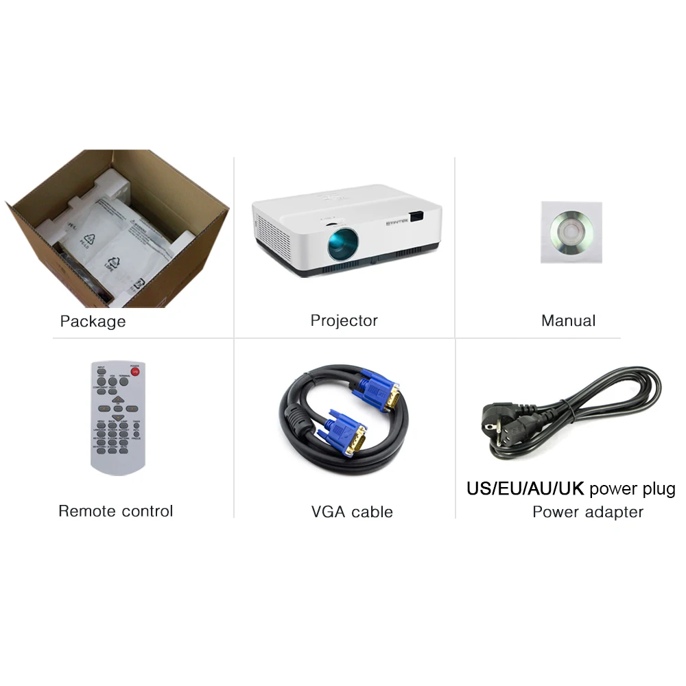 Byintek K500 Overhead High Lumens Projector Holographic Computer Professional Interactive Building Outdoor Advertising Projector