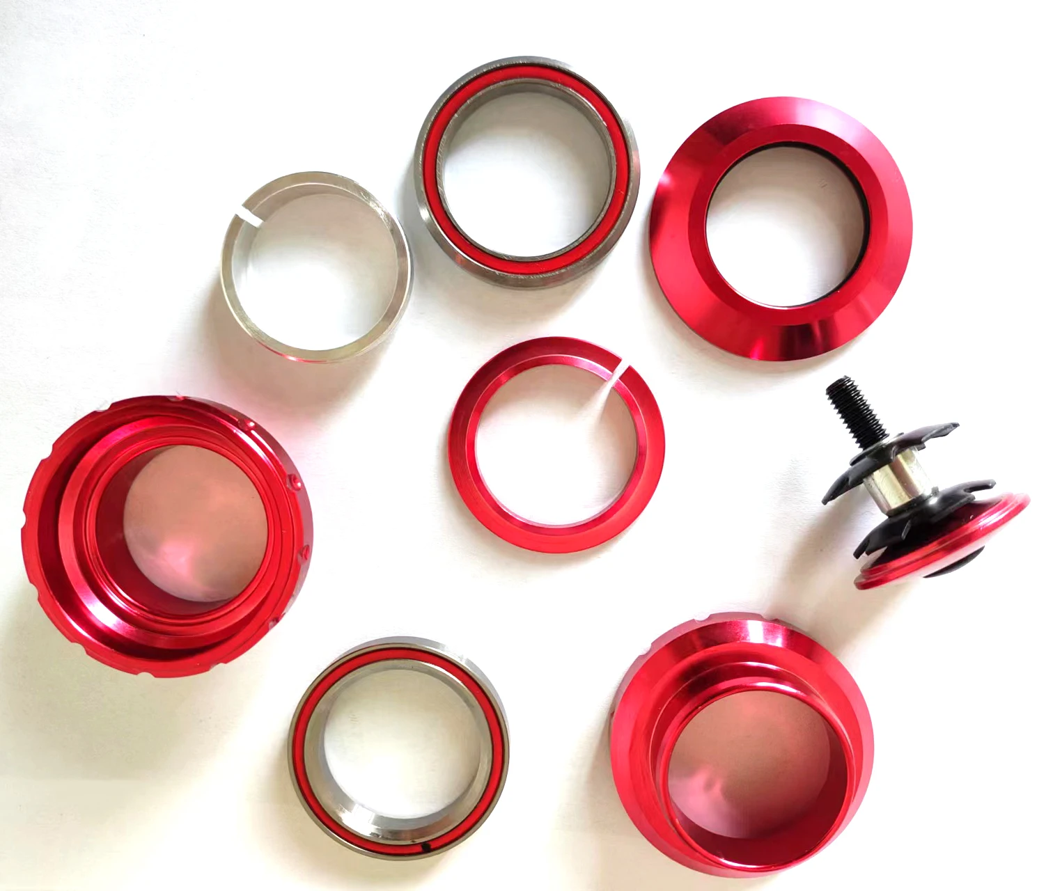 Threadless  28.6/34/30 Components Alloy Bike Parts Headset Bicycle Front Fork Headset