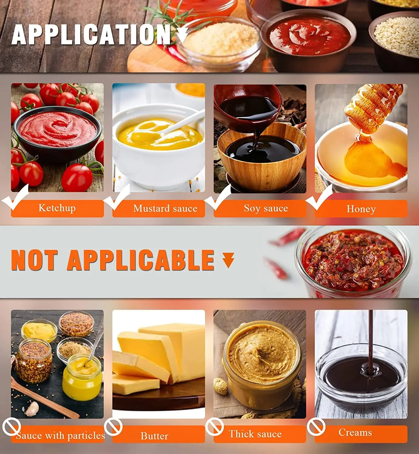 Dontalen Good Quality Big Sauce Dispenser Commercial Sauce Bottle Dispenser Dispenser Sauce For Kitchen Machine For Restaurant